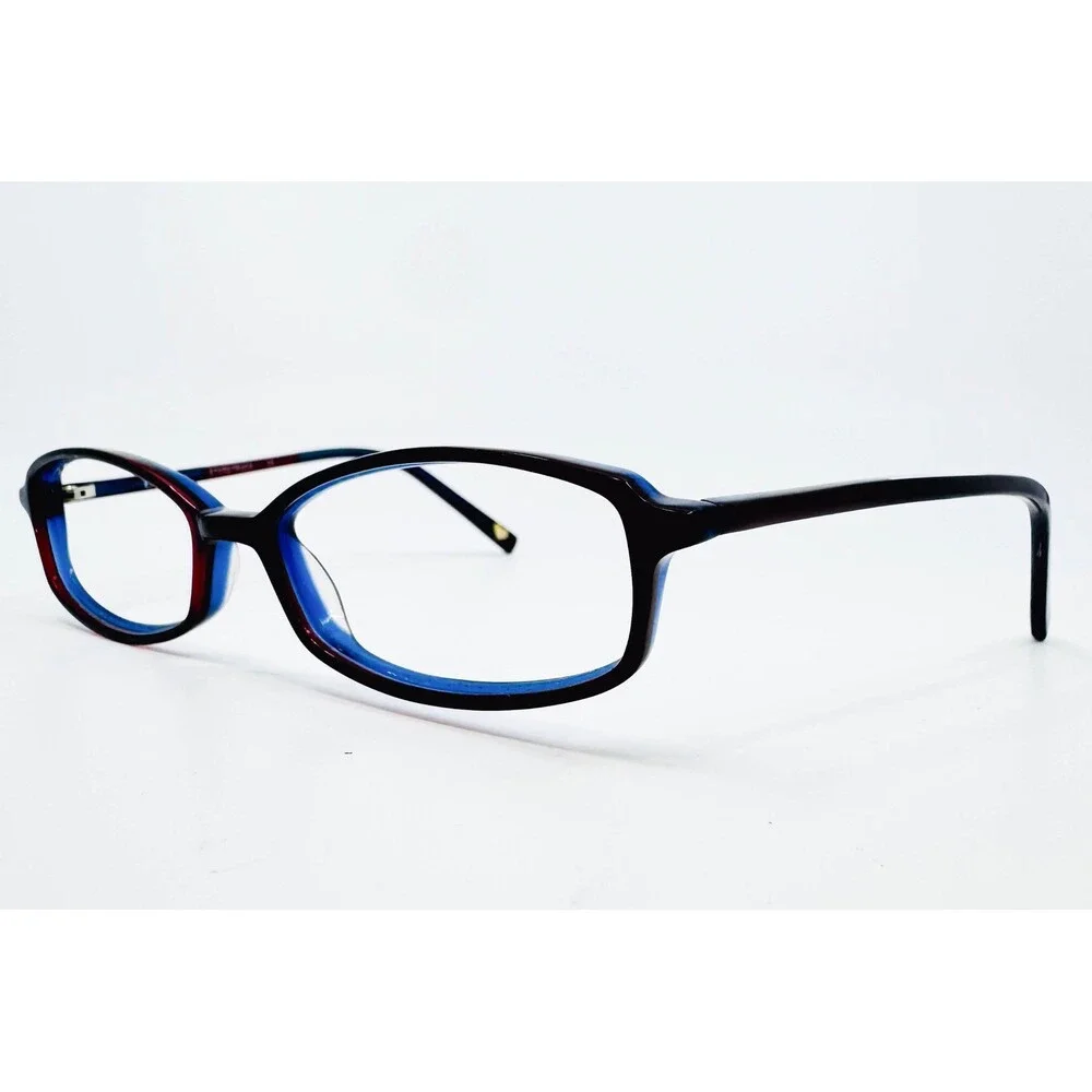 bebe Eyeglass Frames Womens Red Blue Starstruck Oval 49-15-130 44531